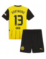 Borussia Dortmund Pascal Gross #13 Domácí dres pro děti 2024-25 Krátký Rukáv (+ trenýrky)